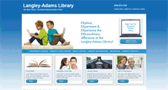 Desktop Screenshot of langleyadamslib.org